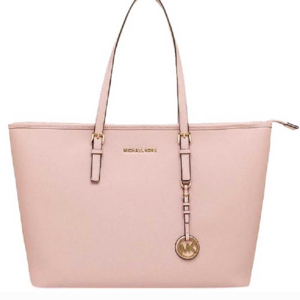 Michael Kors Leather Tote Pink.